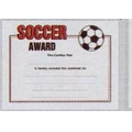 Stock Soccer Award Sport Certificate (8 1/2"x11")